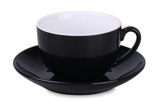 Kaffeetasse-schwarz-schwarze-Porzellan-mit-Untertasse
