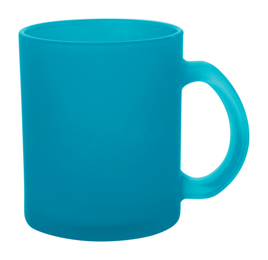 blaue-blaue-Glastasse-gefrostet-satiniert-transparent