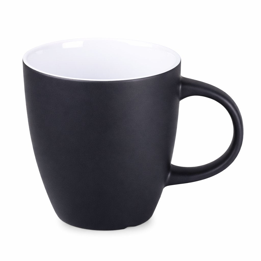 dunkelgrau-Becher-tasse-dunkelgrauer-matt-konisch-runder-henkel