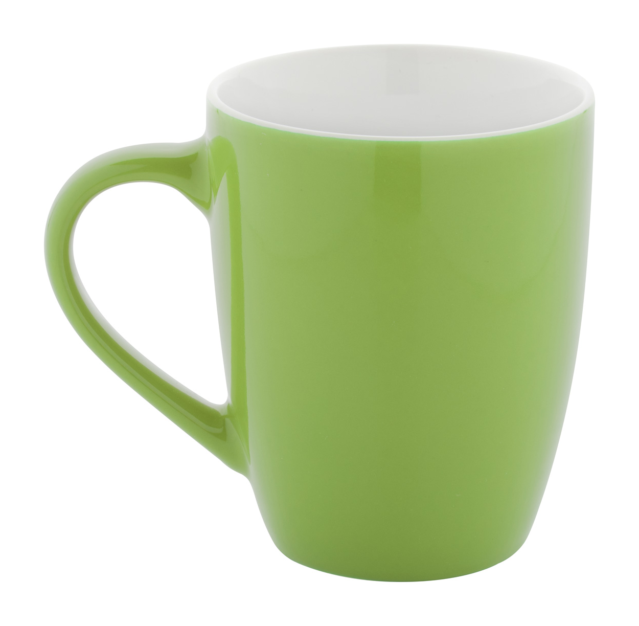 gruener-konischer-hoher-bauchiger-tasse-Becher-gruen