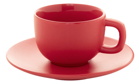 matt-rote-Kaffeetasse-rot-matt-mit-Untertasse-Logo-Aufdruck-Keramik