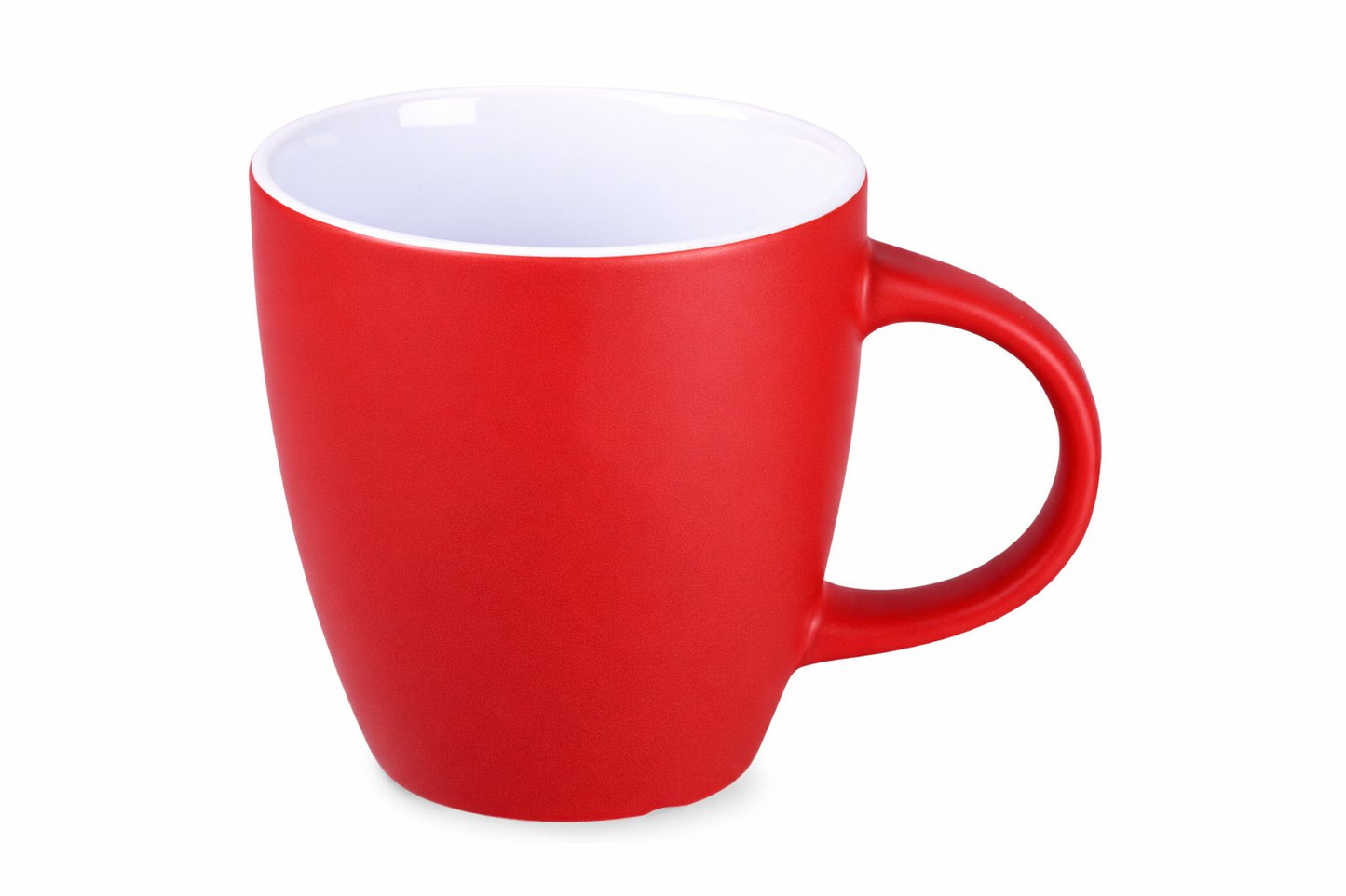 roter-Becher-tasse-rot-matt-konisch-runder-henkel