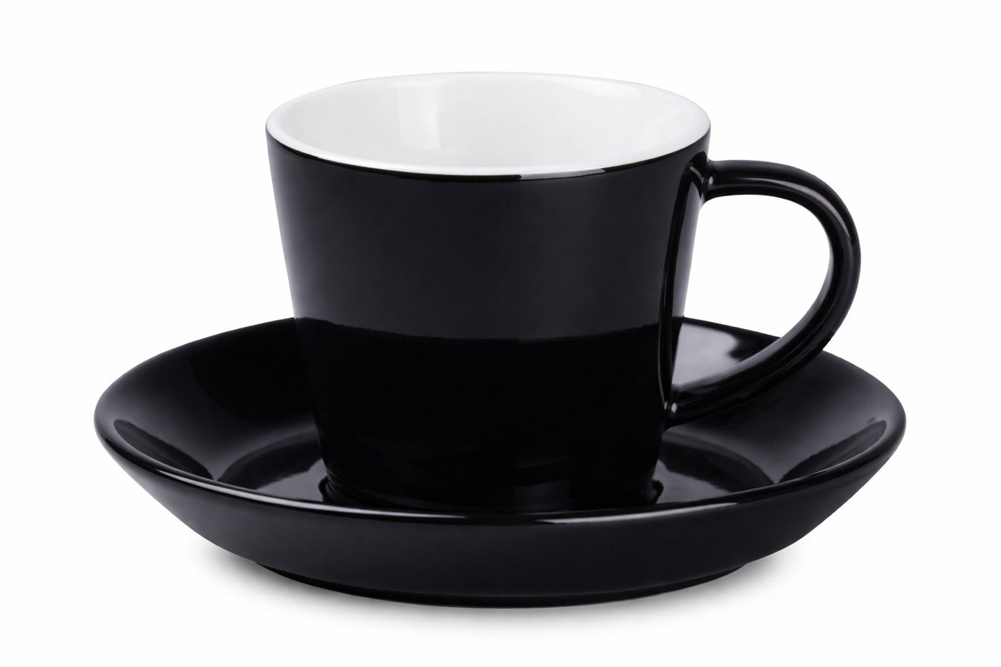 schwarze-kaffee-tasse-mit-hoher-untertasse-schwarz