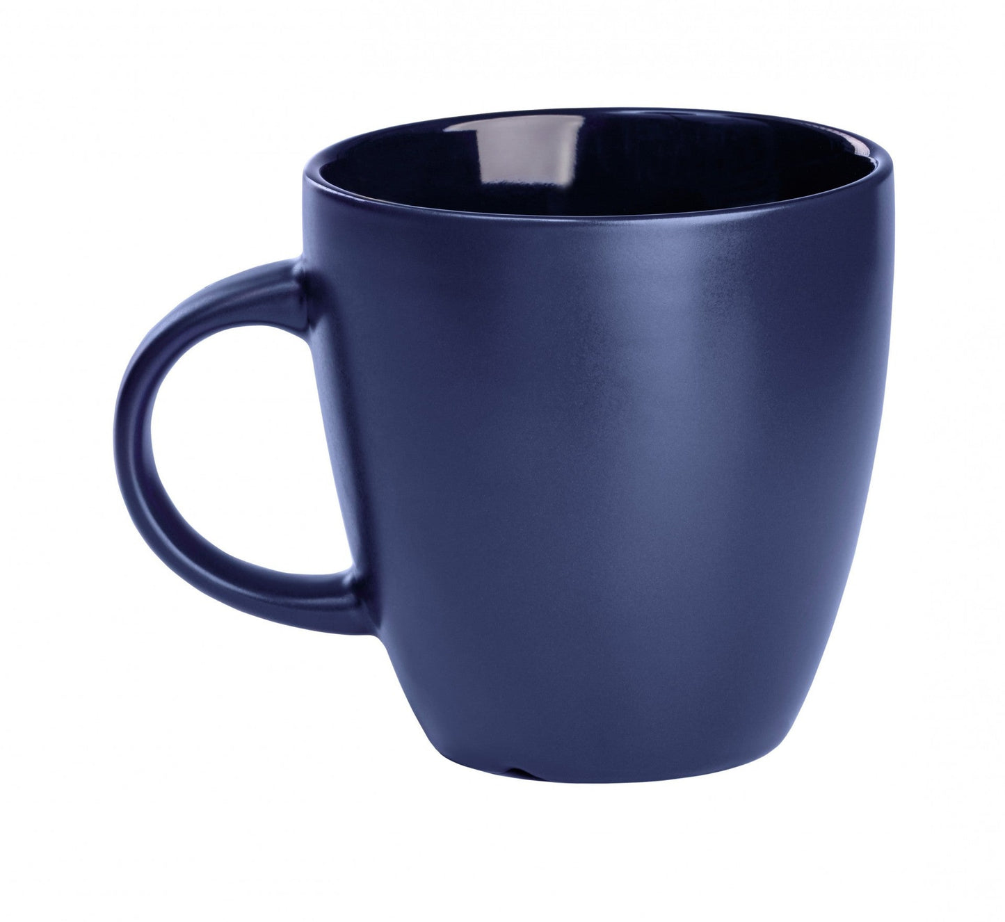 Becher-tasse-blau-matt-innen-blau-konisch-runder-henkel