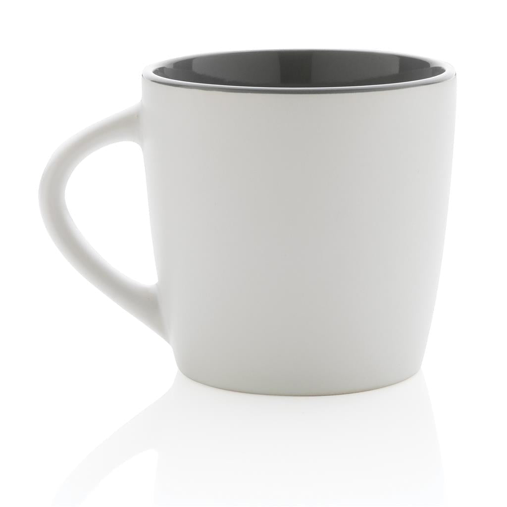 matter-Becher-Tasse-Keramik-aussen-weiss-matt-innen-dunkelgrau-bedrucken-lassen