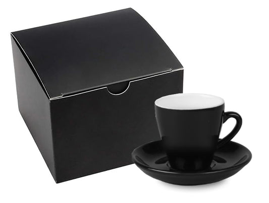 Box-schwarz-schwarze-Verpackung-Espressotasse-Untertasse_