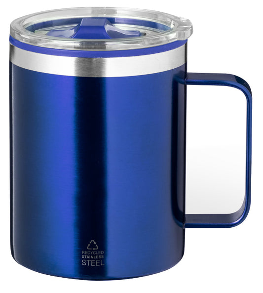 blauer-Thermobecher-blau-thermotasse-recyceltem-Edelstahl-Henkel-Deckel