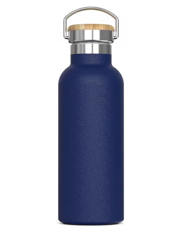 dunkelblaue-Doppelwandige-vakuumisolierte-Trinkflasche-Bambus-Deckel-500
