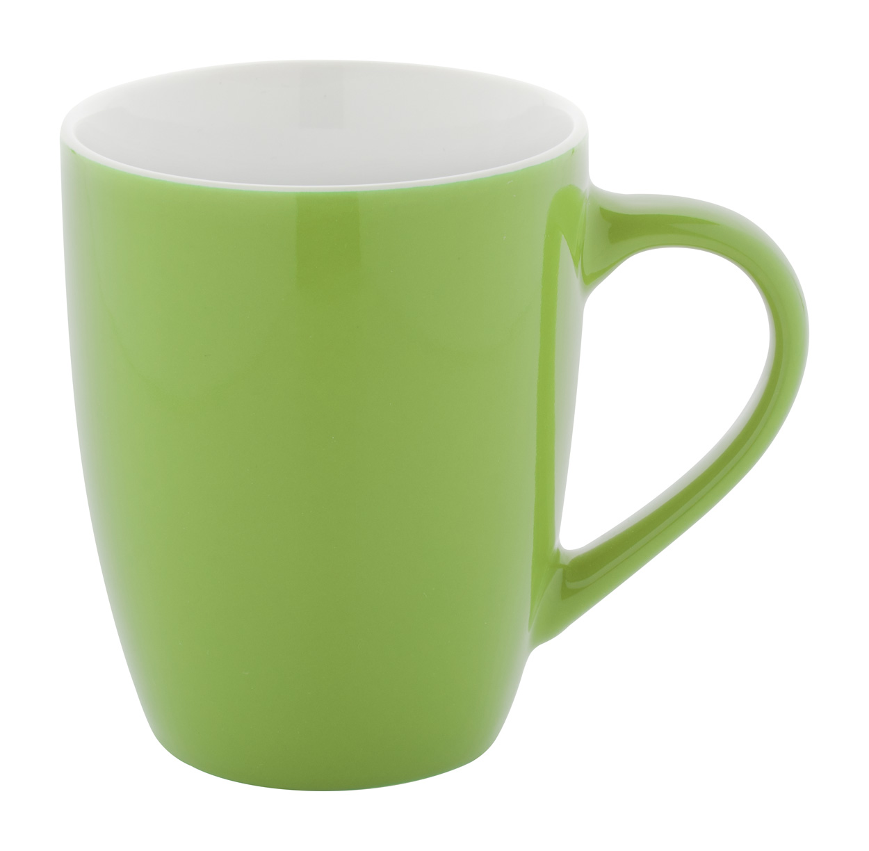 gruener-konischer-hoher-bauchiger-tasse-Becher-gruen