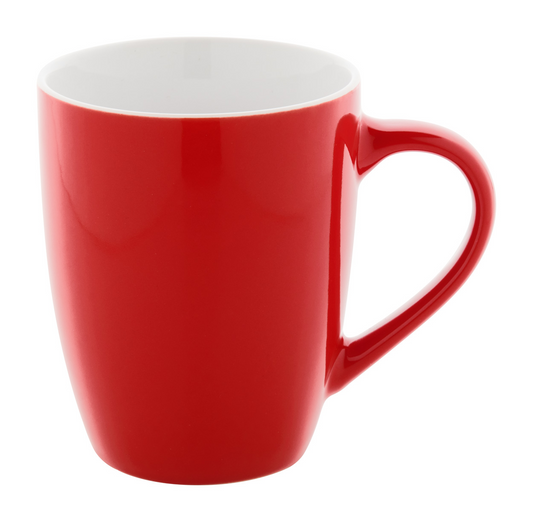 roter-konischer-hoher-bauchiger-tasse-Becher-rot